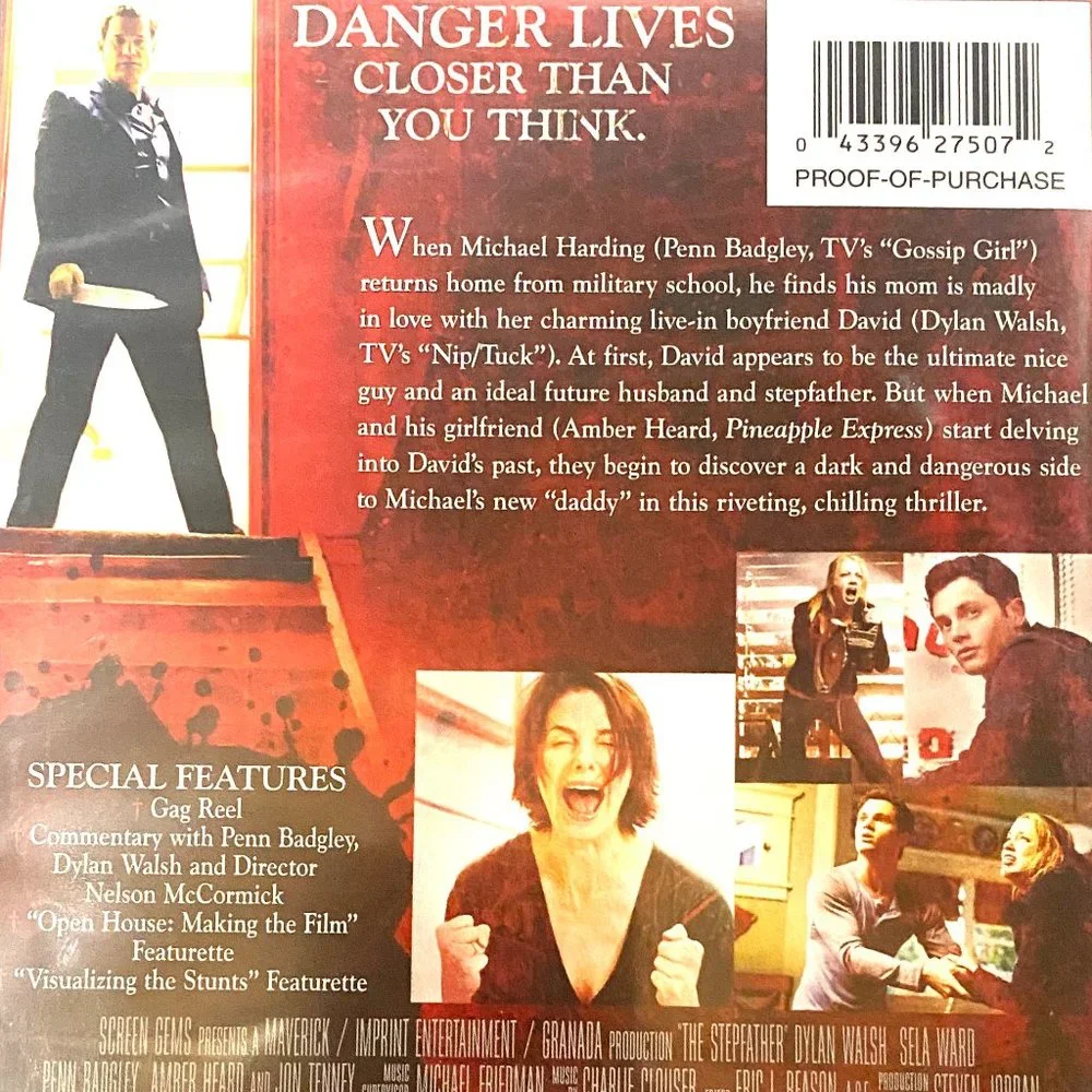 The Stepfather, Unrated Director’s Cut, Sony, DVD